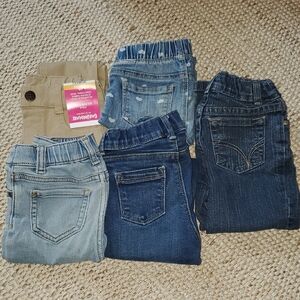 3T Girls Jeans and Khaki Pants Lot